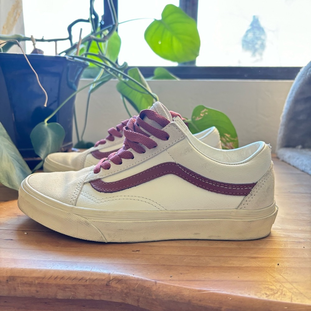 VANS Old Skool Vintage Pop Marshmallow Turtledove Unisex Sneakers - Picture 5 of 11